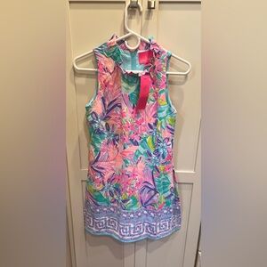 Lilly Pulitzer Women's Tropical Floral Tank Top - Pink, Blue, Green